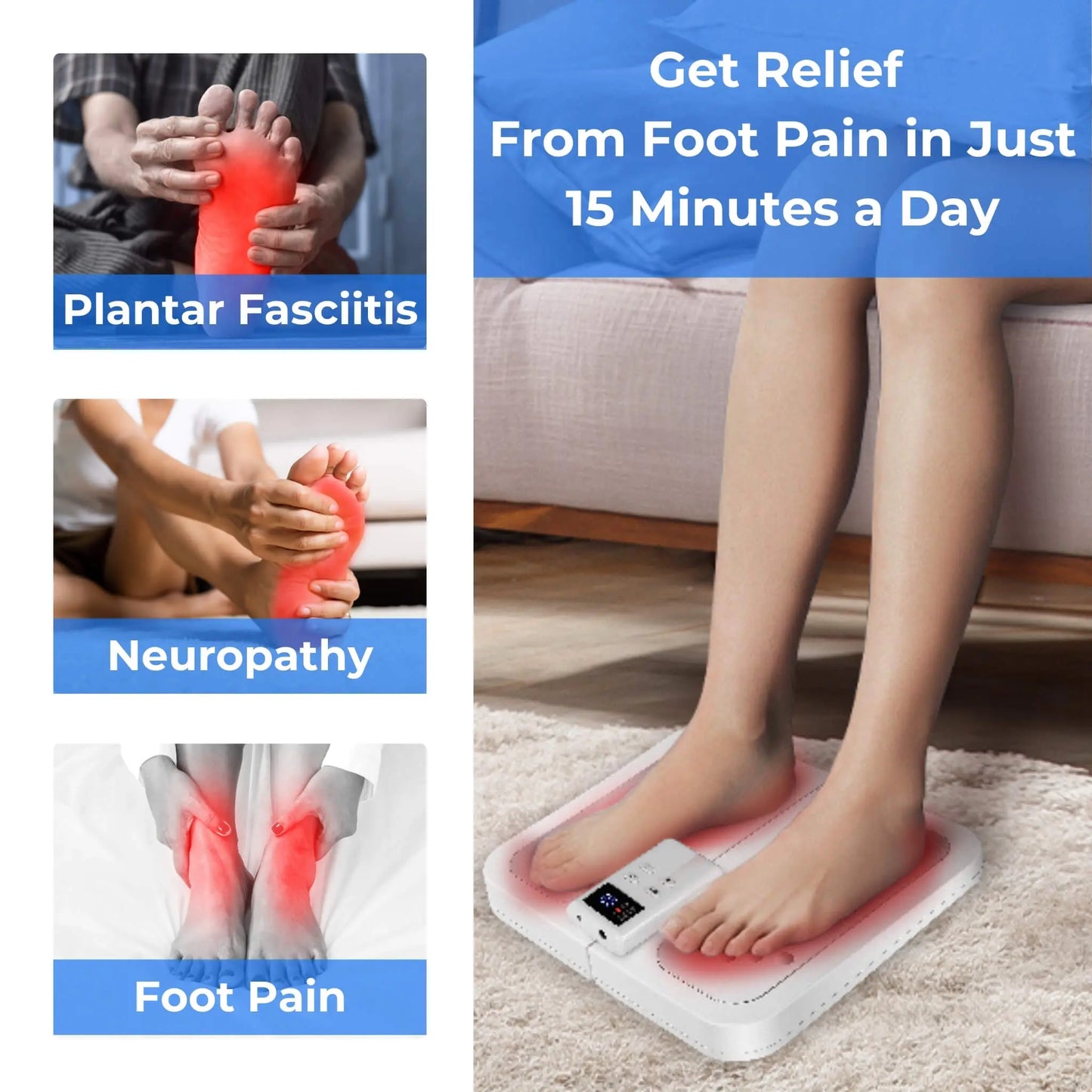 NeuroStep™ 0.3  Foot Massager Mat