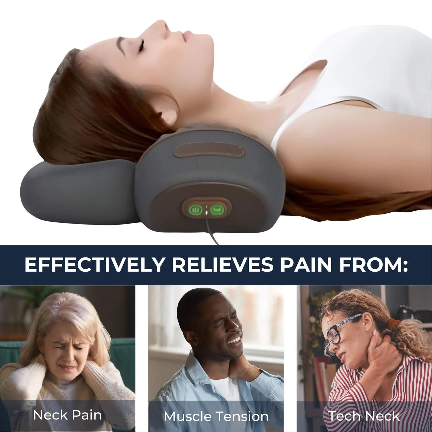 Neck Massager Pillow with Heat and Traction